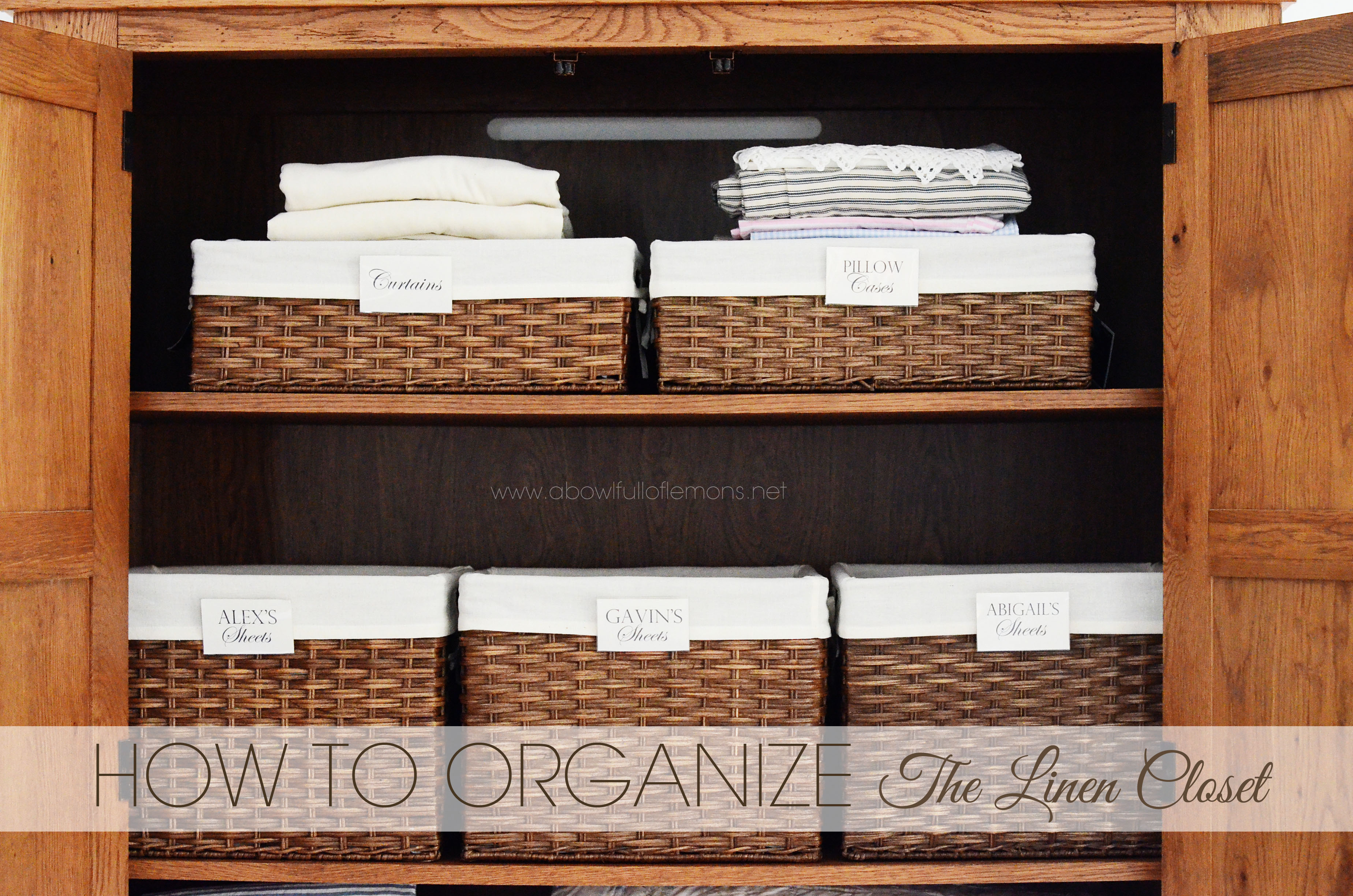 My Top Shelf Closet Organization Hack & Free Printable Labels!