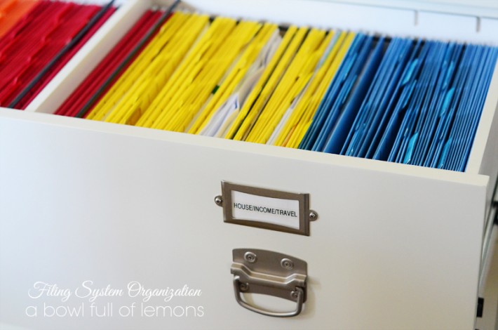 Filing System Organization | A Bowl Full of Lemons