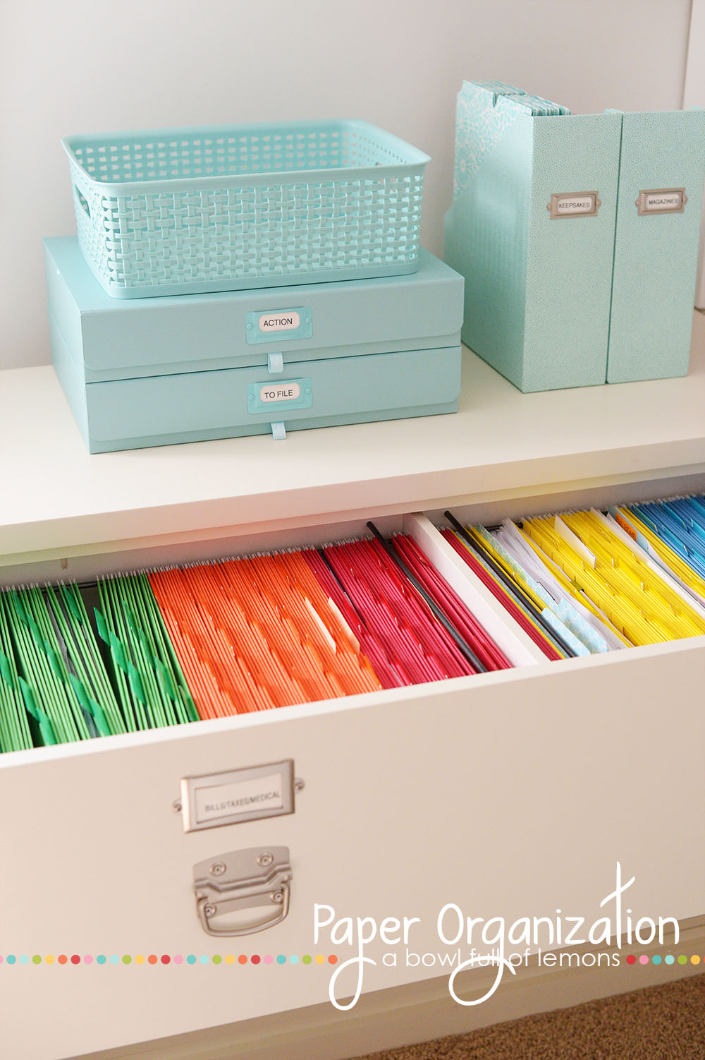 Organizing Paper Products – Come Home For Comfort