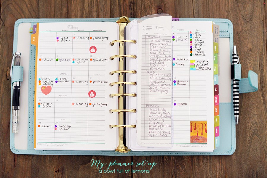 My Planner Set Up 