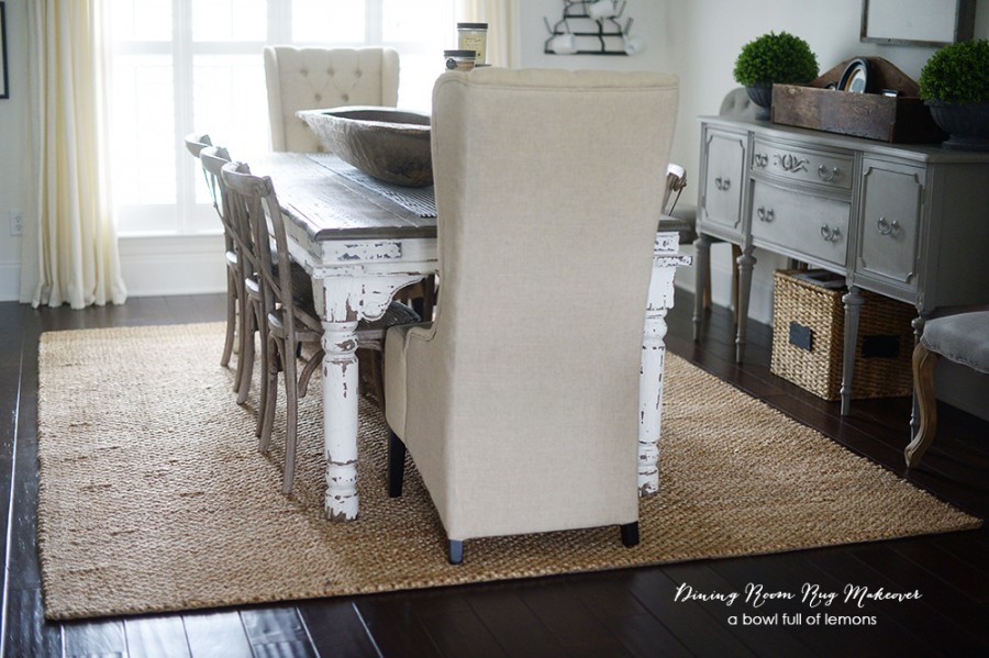 Dining Room Rug Makeover A Bowl Full of Lemons