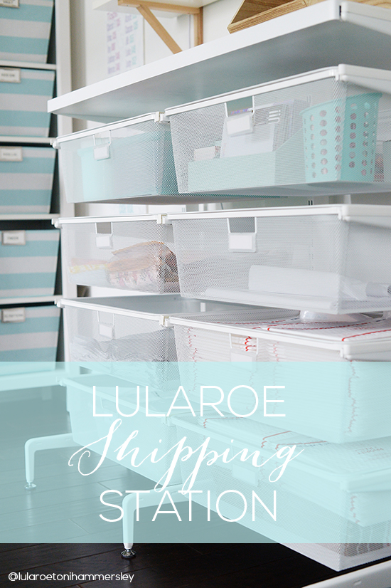 My LuLaRoe Room & Shipping Station