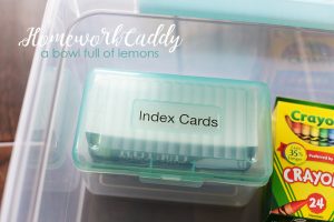 Create A Homework Caddy 